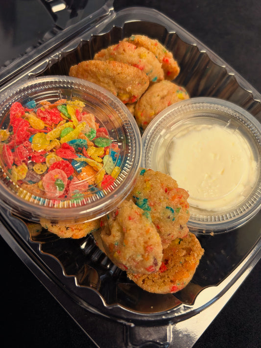 Fruity pebbles cookies dippers